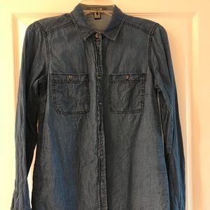 Forever 21 denim button up blouse